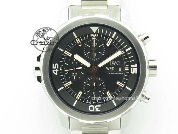 MIROTIME 0405 FastDry Portofino IW356501 SS V3 MK 1:1 Best Edition Black Dial On SS Mesh Bracelet MIYOTA 7195